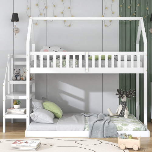 Etagenbett für zu Hause mit Treppe-OKWISH