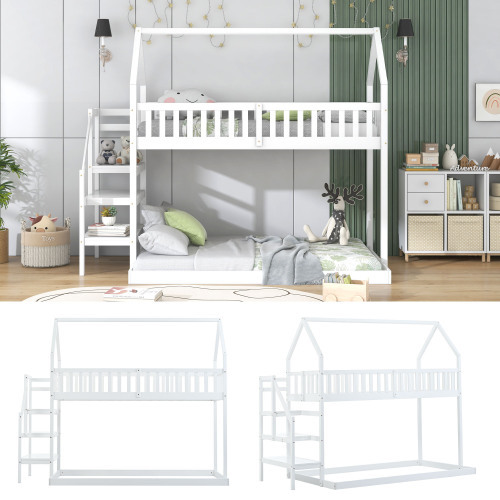Etagenbett für zu Hause mit Treppe-OKWISH