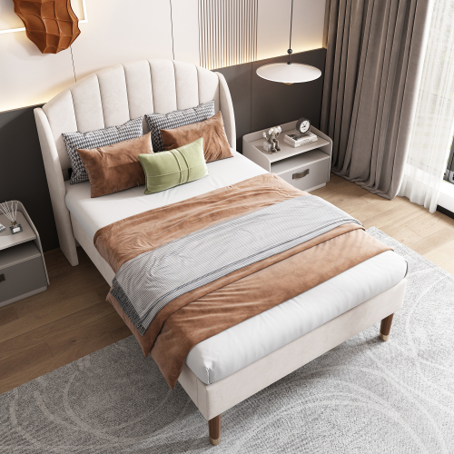 Einzelbett mit Lattenrost-OKWISH