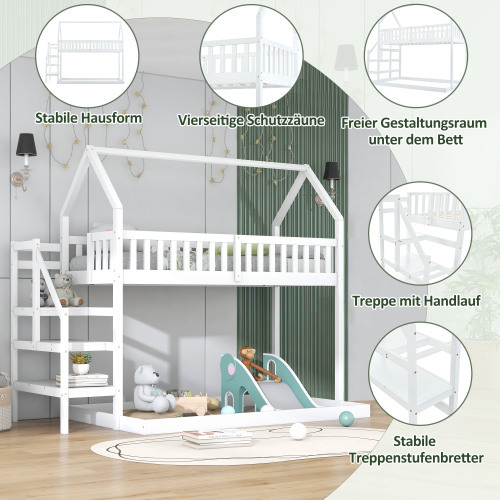 Etagenbett für zu Hause mit Treppe-OKWISH