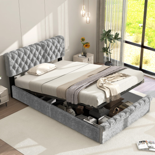 Doppelbett mit hydraulischer Funktion-OKWISH