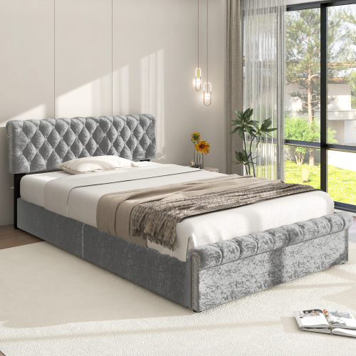 Doppelbett mit hydraulischer Funktion-OKWISH