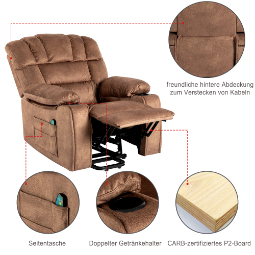 Elektrisch verstellbarer Massagesessel-OKWISH
