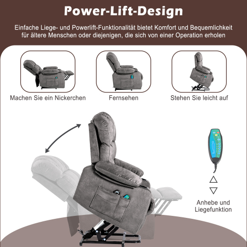 Elektrisch verstellbarer Massagesessel-OKWISH