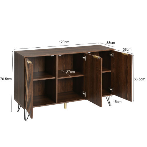 Einzigartige Sideboard-Türpaneele in Echtholzfurnier-OKWISH