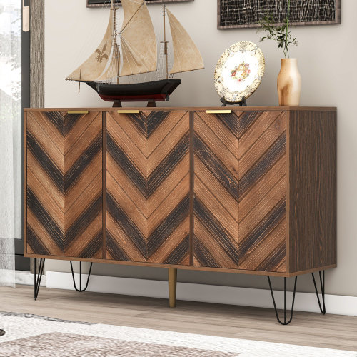 Einzigartige Sideboard-Türpaneele in Echtholzfurnier-OKWISH