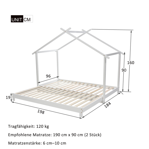 Kinderhausbett aus Holz-OKWISH
