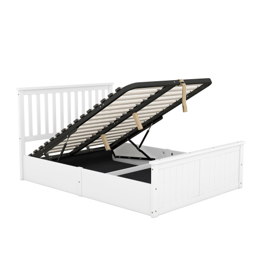 Lattenrost Holzbett Doppelbett-OKWISH