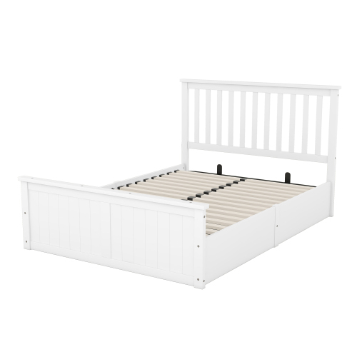 Lattenrost Holzbett Doppelbett-OKWISH