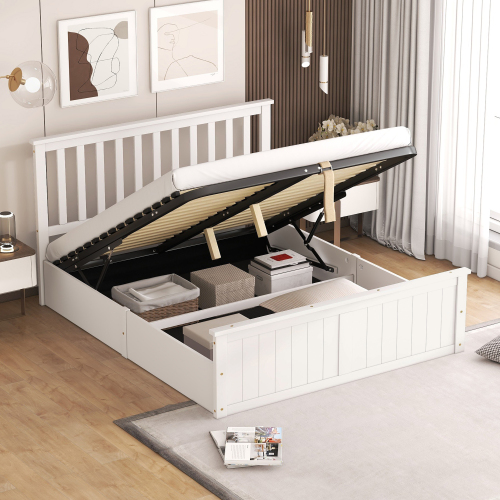 Lattenrost Holzbett Doppelbett-OKWISH