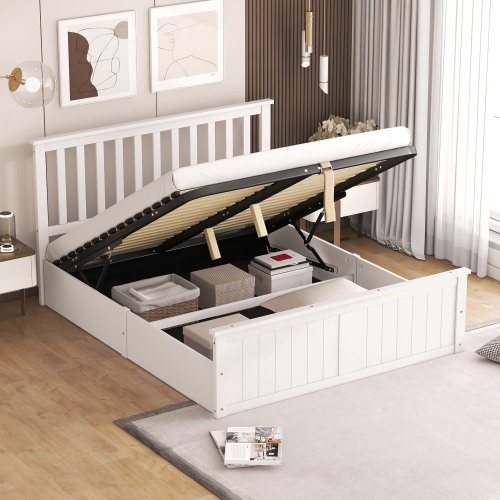 Lattenrost Holzbett Doppelbett-OKWISH