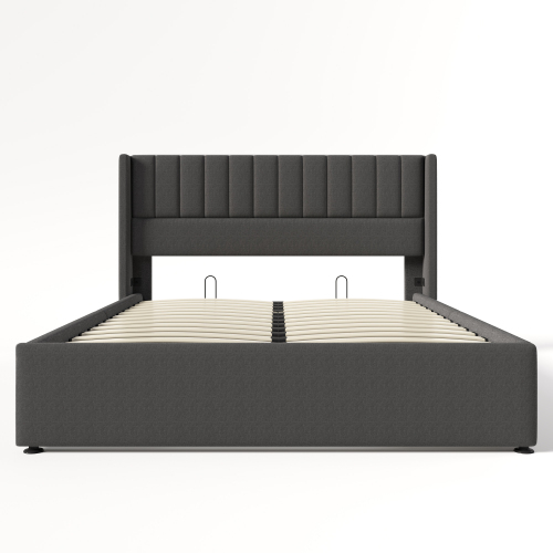 Hochwertiges hydraulisches Doppelbett mit Lattenrost-OKWISH