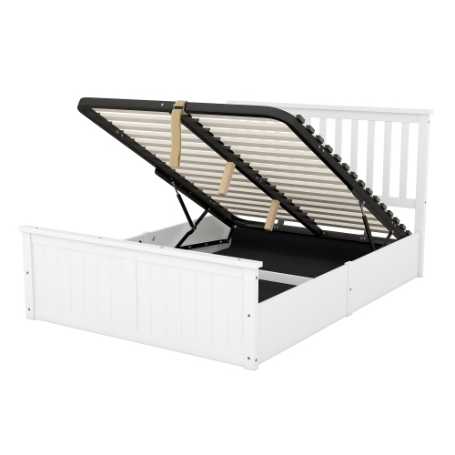 Lattenrost Holzbett Doppelbett-OKWISH