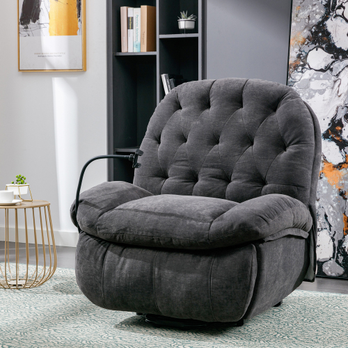 Elektrischer Freizeit-Massagesessel aus Stoff mit Fernbedienung-OKWISH