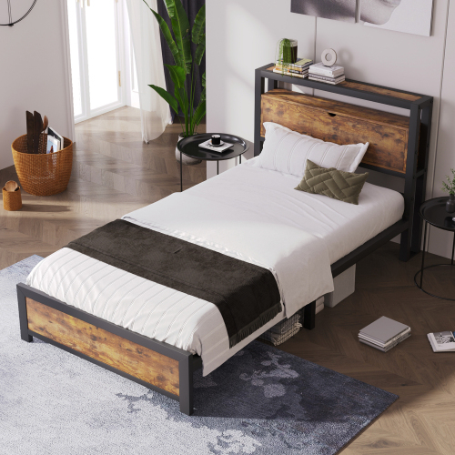 Metallbett mit Metalllattenrost-OKWISH