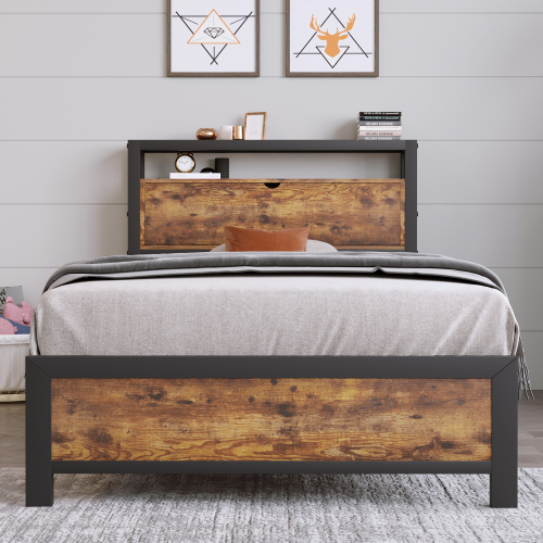 Metallbett mit Metalllattenrost-OKWISH
