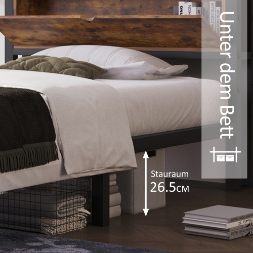 Metallbett mit Metalllattenrost-OKWISH