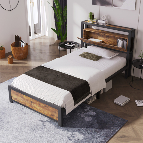Metallbett mit Metalllattenrost-OKWISH