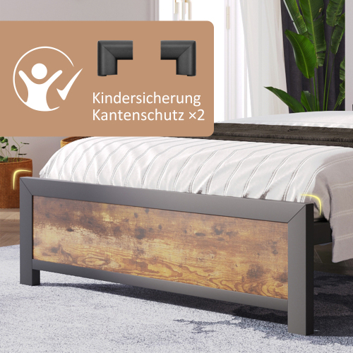 Metallbett mit Metalllattenrost-OKWISH