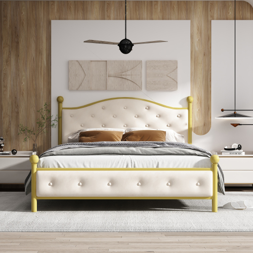 Modernes Doppelbett aus Metall-OKWISH