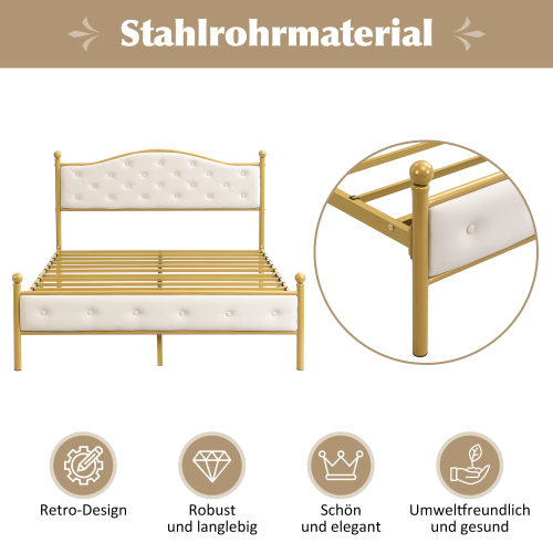 Modernes Doppelbett aus Metall-OKWISH