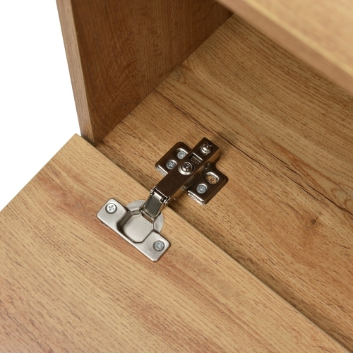 Moderner, stilvoller TV-Schrank in Holzfarbe-OKWISH