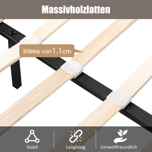 Polsterbett mit Lattenrost-OKWISH