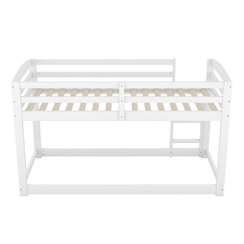 Etagenbett für Kinder und Jugendliche, Kinderbett, Rahmen aus massiver Kiefer, einfach zu montieren