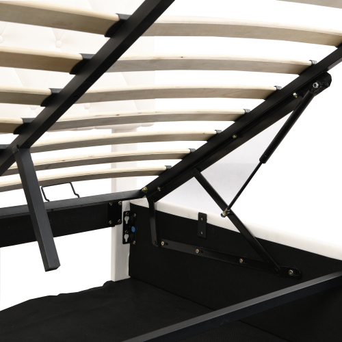 LED-beleuchtetes hydraulisches Polsterbett-OKWISH