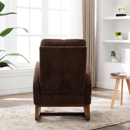 Moderner weicher Schaukelstuhl aus der Mitte des Jahrhunderts-OKWISH