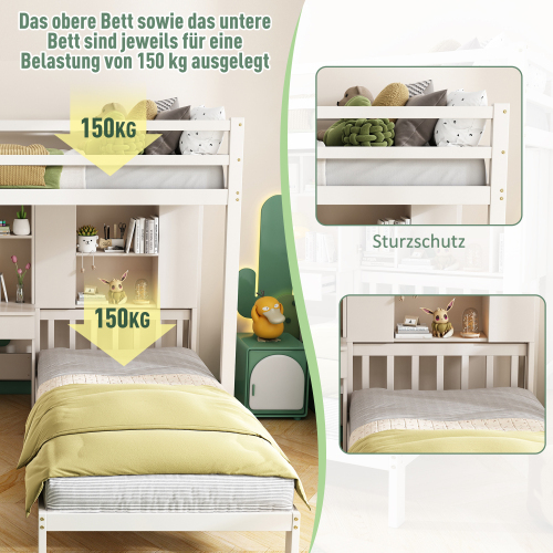 Doppelschichtiges multifunktionales Kinderbett-OKWISH