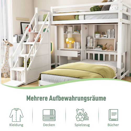 Doppelschichtiges multifunktionales Kinderbett-OKWISH