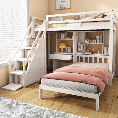 Doppelschichtiges multifunktionales Kinderbett-OKWISH