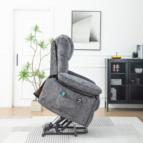 Stoffbeheizter, gepolsterter Massagesessel-OKWISH