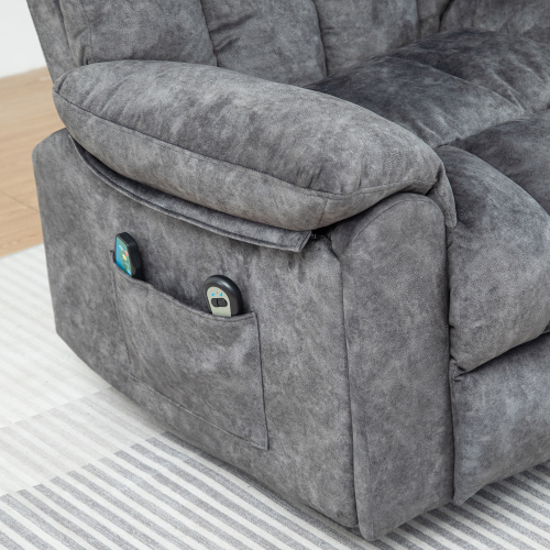 Stoffbeheizter, gepolsterter Massagesessel-OKWISH