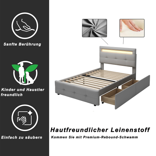 Hautfreundliches Leinenpolsterbett-OKWISH