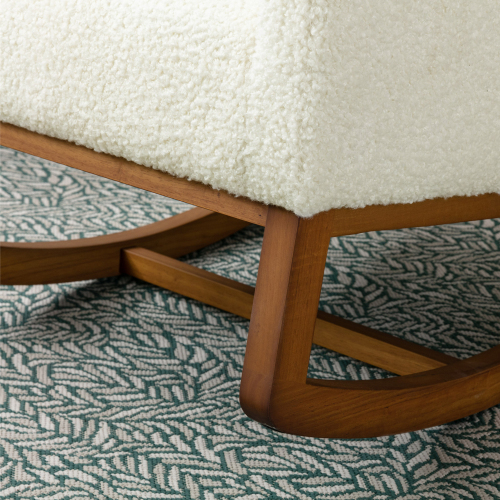 Moderner weicher Schaukelstuhl aus der Mitte des Jahrhunderts-OKWISH