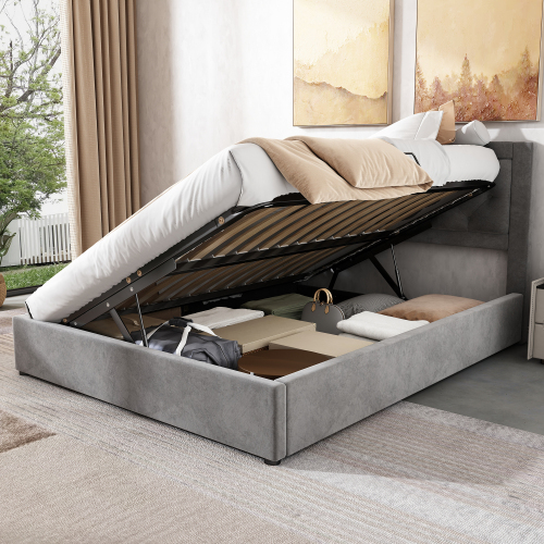 Polsterbett im Chesterfield-Stil-OKWISH