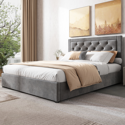 Polsterbett im Chesterfield-Stil-OKWISH