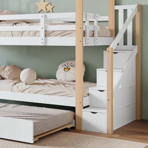 Ausziehbares Baumhaus-Etagenbett-OKWISH