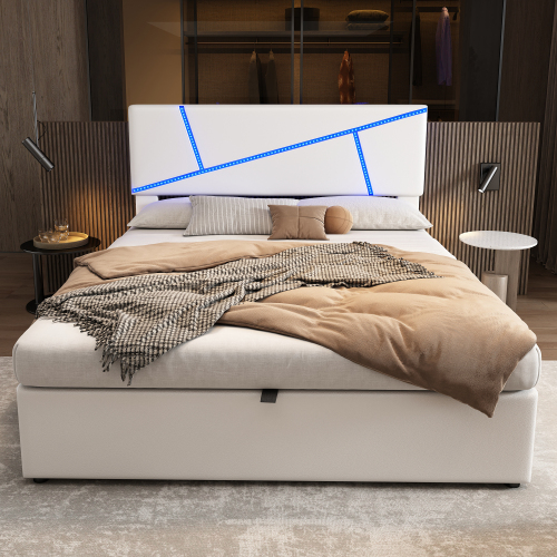Komfort-Polsterbett mit hydraulischer Funktion-OKWISH