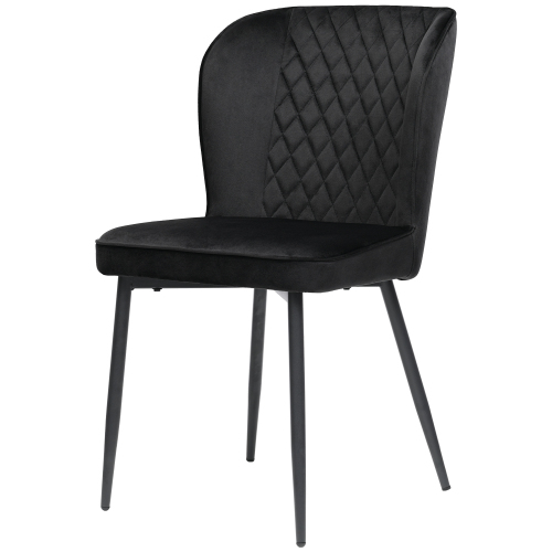 Samtgepolsterter Stuhl Designerstuhl mit Rückenlehne-OKWISH