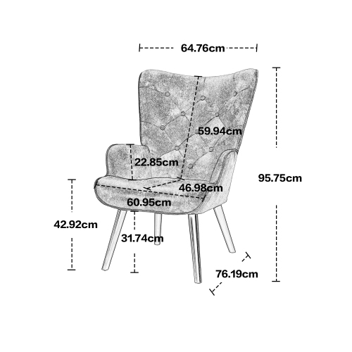 COOLMORE Accent chair Living Room/Bed Room, Modern Leisure Chair 