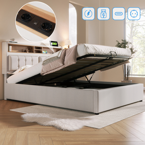 Multifunktionales hydraulisches Doppelbett-OKWISH