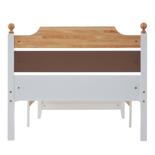 Doppelbett mit Rahmen aus Kiefernholz-OKWISH