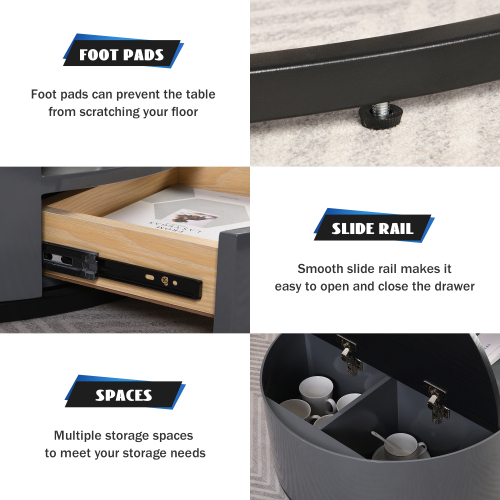 Set aus zwei eleganten, zusammensetzbaren Couchtischen-OKWISH