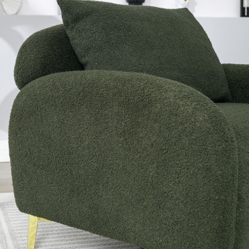 Moderner, schlichter Sessel aus Teddysamt-OKWISH