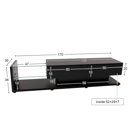 Modischer multifunktionaler TV-Schrank-OKWISH