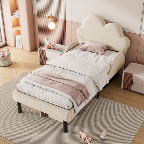 Luxuriöses, mit Samt gepolstertes Bett-OKWISH