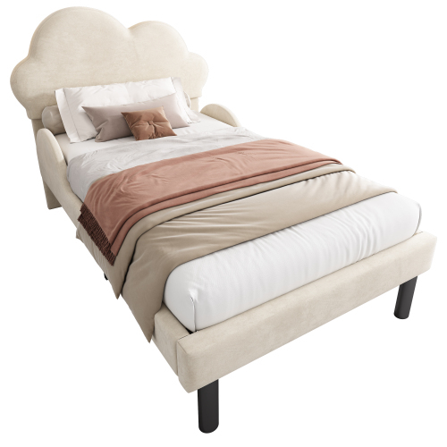 Luxuriöses, mit Samt gepolstertes Bett-OKWISH